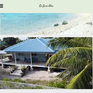  Séjour chez l'habitant Le Fare Bleu Rangiroa Polynésie française
